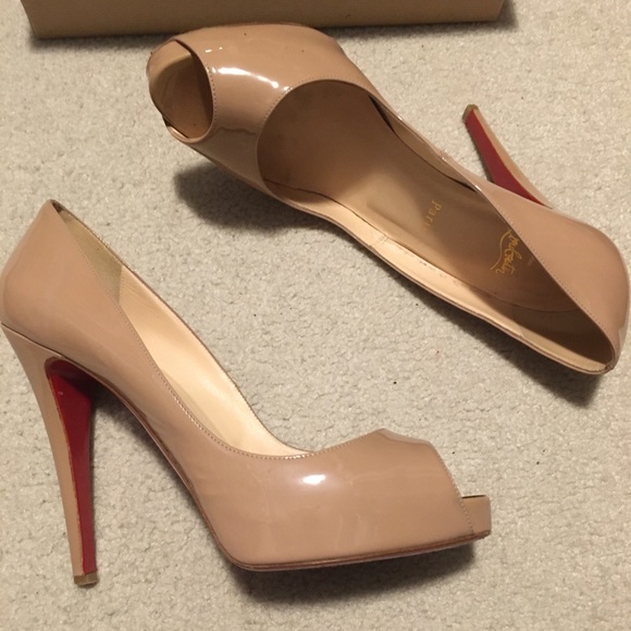 Louboutin size 41 Very Privé 120 nude parent pumps - Picture 3 of 5